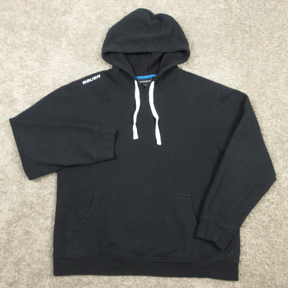 Bauer Sweater Mens Large Black Hoodie Sweatshirt Pullover Hoodie Sweatshirt Team